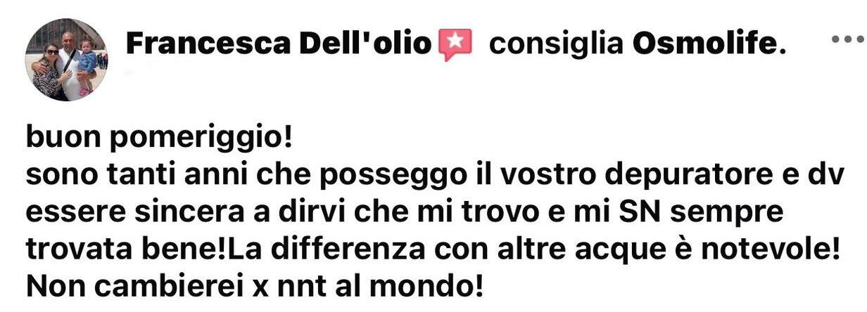 Recensione di Francesca Dell'Olio su Osmolife